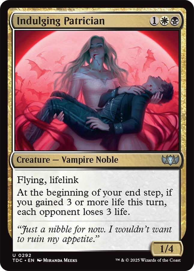 Indulging Patrician [Tarkir: Dragonstorm Commander] Magic: The Gathering