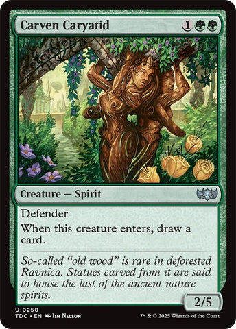 Carven Caryatid [Tarkir: Dragonstorm Commander] Magic: The Gathering