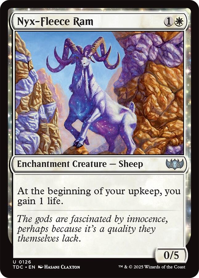 Nyx-Fleece Ram [Tarkir: Dragonstorm Commander] Magic: The Gathering