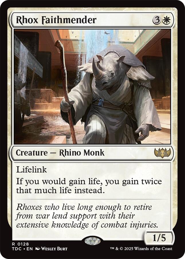 Rhox Faithmender [Tarkir: Dragonstorm Commander] Magic: The Gathering