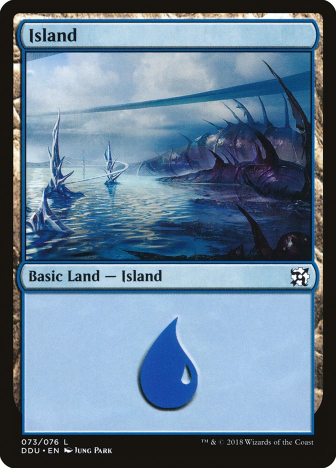 Island (73) [Duel Decks: Elves vs. Inventors] Magic: The Gathering