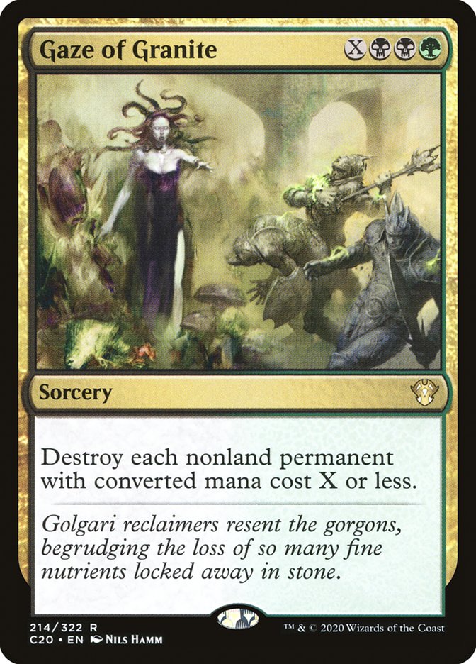 Gaze of Granite [Commander 2020] Magic: The Gathering