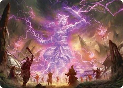 Smile at Death Art Card (4/54) [Tarkir: Dragonstorm Art Series] Magic: The Gathering