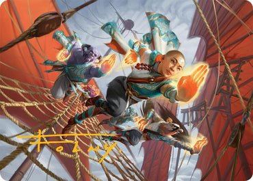 Aligned Heart Art Card (52/54) (Gold-Stamped Signature) [Tarkir: Dragonstorm Art Series] Magic: The Gathering
