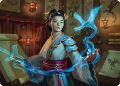 Dragonologist Art Card (6/54) [Tarkir: Dragonstorm Art Series] Magic: The Gathering