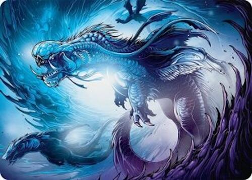 Roiling Dragonstorm Art Card (33/54) [Tarkir: Dragonstorm Art Series] Magic: The Gathering