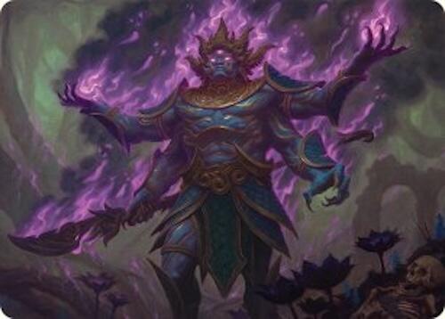 Rot-Curse Rakshasa Art Card (13/54) [Tarkir: Dragonstorm Art Series] Magic: The Gathering