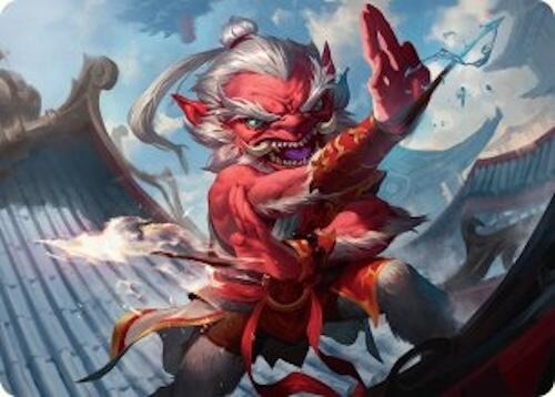 Devoted Duelist Art Card (15/54) [Tarkir: Dragonstorm Art Series] Magic: The Gathering