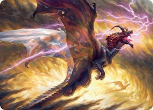 Stormscale Scion Art Card (17/54) [Tarkir: Dragonstorm Art Series] Magic: The Gathering