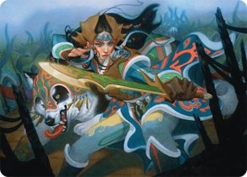 Eshki Dragonclaw Art Card (23/54) [Tarkir: Dragonstorm Art Series] Magic: The Gathering