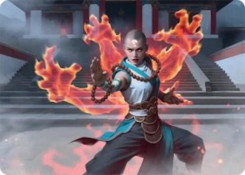 Flamehold Grappler Art Card (24/54) [Tarkir: Dragonstorm Art Series] Magic: The Gathering