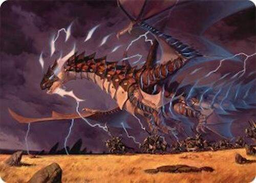 Neriv, Heart of the Storm Art Card (25/54) [Tarkir: Dragonstorm Art Series] Magic: The Gathering