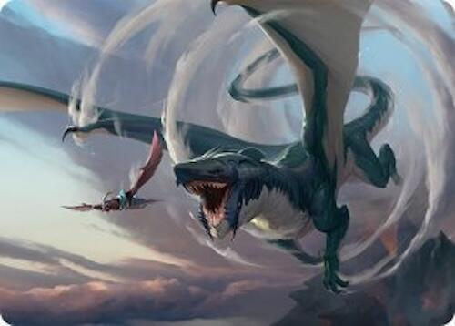 Whirlwing Stormbrood Art Card (27/54) [Tarkir: Dragonstorm Art Series] Magic: The Gathering