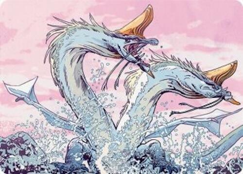 Twinmaw Stormbrood Art Card (39/54) [Tarkir: Dragonstorm Art Series] Magic: The Gathering
