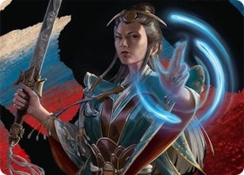 Narset, Jeskai Waymaster Art Card (44/54) [Tarkir: Dragonstorm Art Series] Magic: The Gathering
