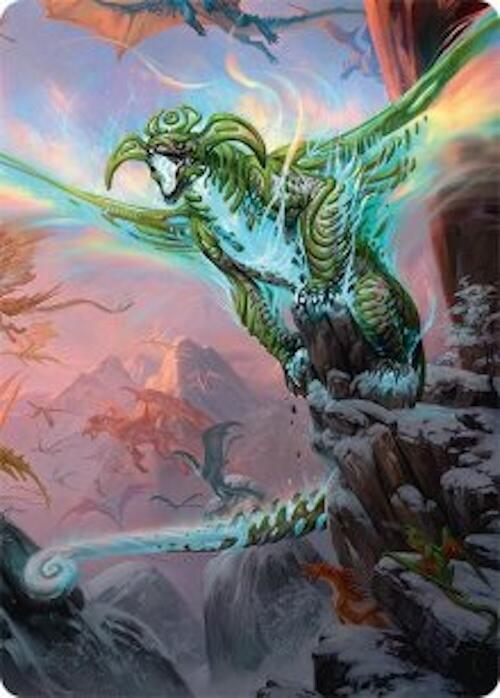 Ureni of the Unwritten Art Card (51/54) [Tarkir: Dragonstorm Art Series] Magic: The Gathering