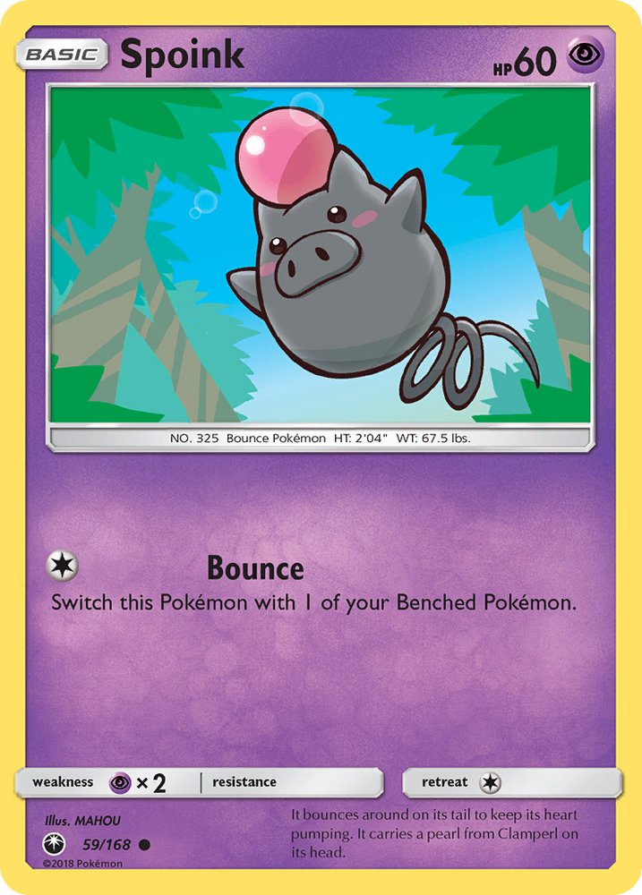 Spoink (59/168) [Sun & Moon: Celestial Storm] Pokémon