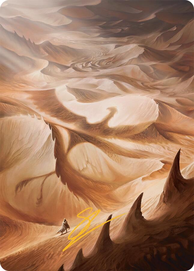 Plains Art Card (30/54) (Gold-Stamped Signature) [Tarkir: Dragonstorm Art Series] Magic: The Gathering