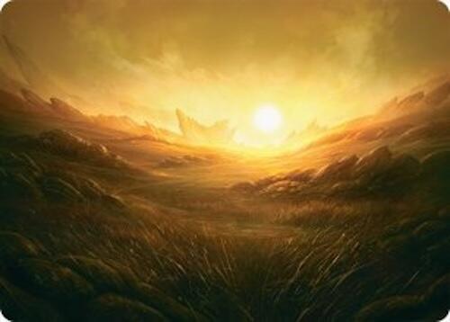 Plains Art Card (31/54) [Tarkir: Dragonstorm Art Series] Magic: The Gathering