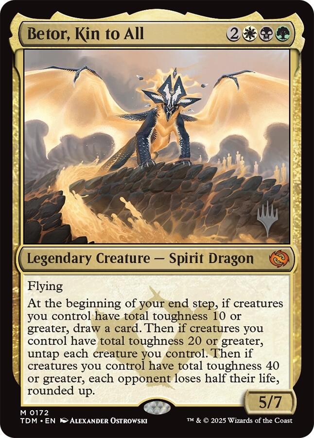 Betor, Kin to All (Promo Pack) [Tarkir: Dragonstorm Promos] Magic: The Gathering
