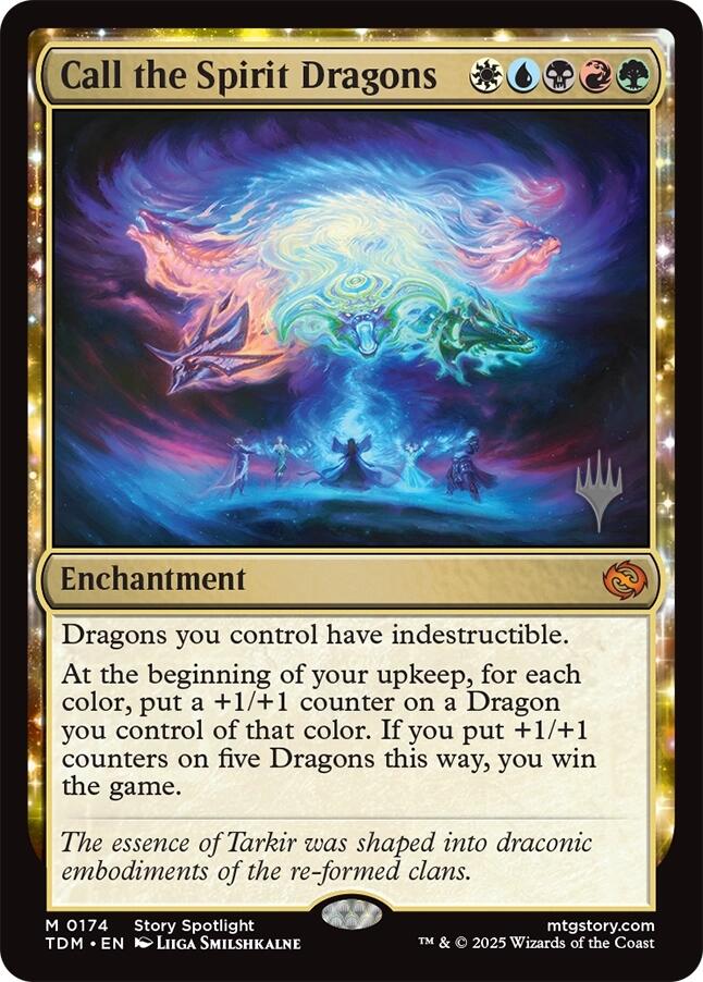 Call the Spirit Dragons (Promo Pack) [Tarkir: Dragonstorm Promos] Magic: The Gathering