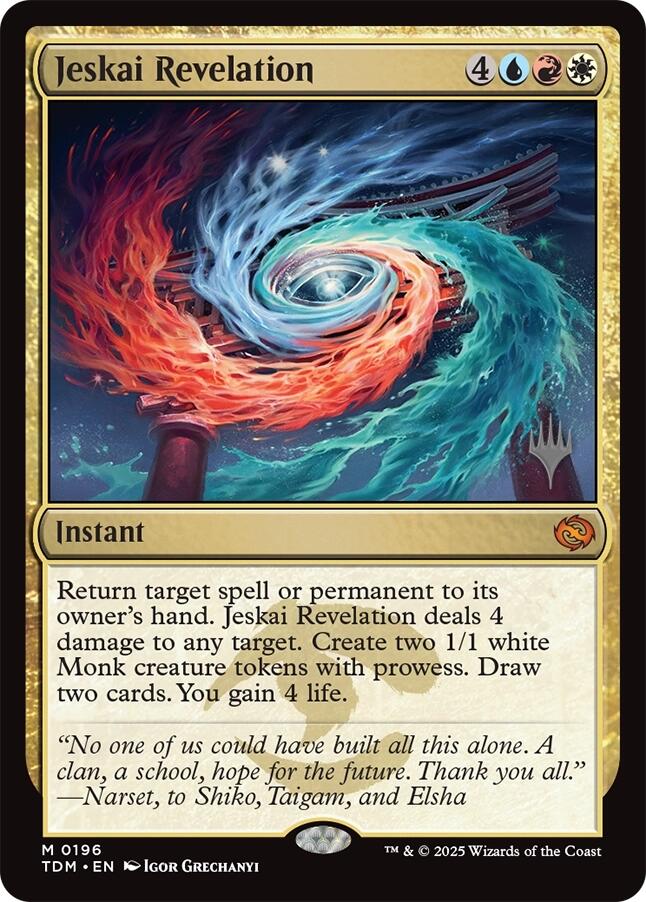 Jeskai Revelation (Promo Pack) [Tarkir: Dragonstorm Promos] Magic: The Gathering