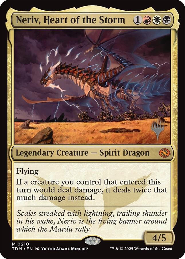 Neriv, Heart of the Storm (Promo Pack) [Tarkir: Dragonstorm Promos] Magic: The Gathering