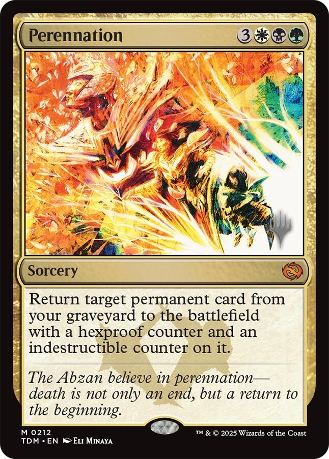 Perennation (Promo Pack) [Tarkir: Dragonstorm Promos] Magic: The Gathering