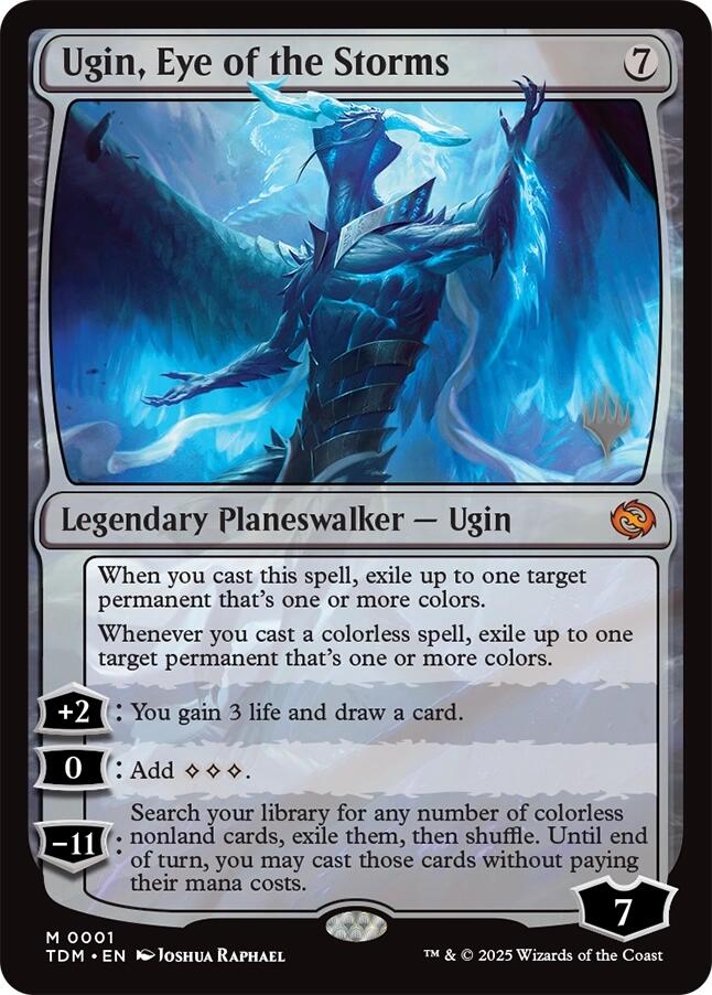 Ugin, Eye of the Storms (Promo Pack) [Tarkir: Dragonstorm Promos] Magic: The Gathering