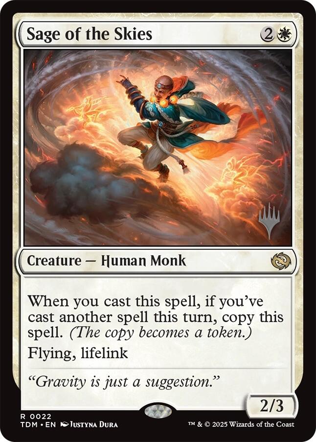Sage of the Skies (Promo Pack) [Tarkir: Dragonstorm Promos] Magic: The Gathering