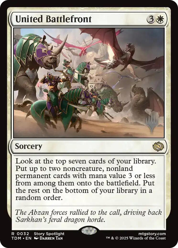 United Battlefront (Promo Pack) [Tarkir: Dragonstorm Promos] Magic: The Gathering