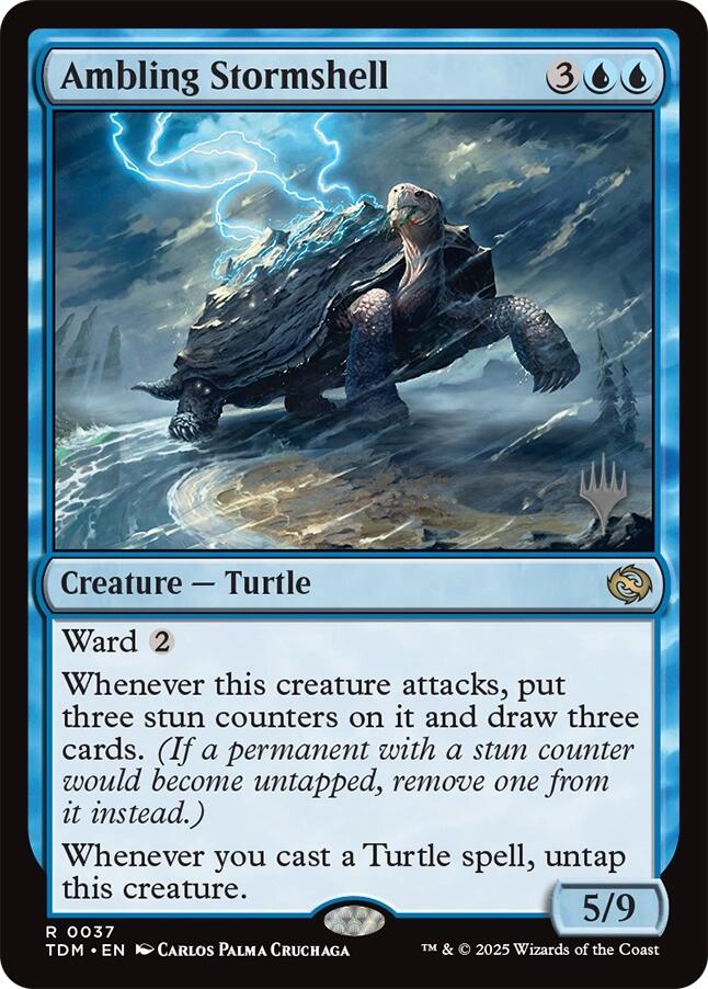 Ambling Stormshell (Promo Pack) [Tarkir: Dragonstorm Promos] Magic: The Gathering