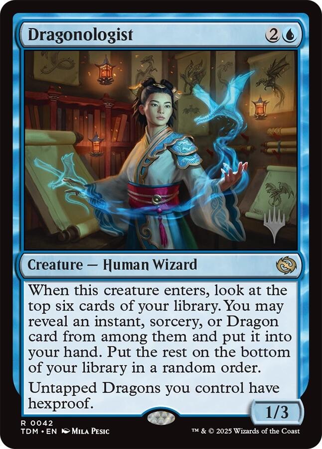 Dragonologist (Promo Pack) [Tarkir: Dragonstorm Promos] Magic: The Gathering