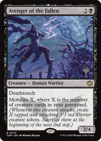 Avenger of the Fallen (Promo Pack) [Tarkir: Dragonstorm Promos] Magic: The Gathering