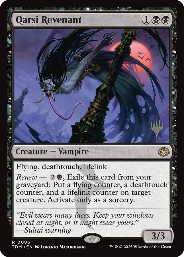 Qarsi Revenant (Promo Pack) [Tarkir: Dragonstorm Promos] Magic: The Gathering