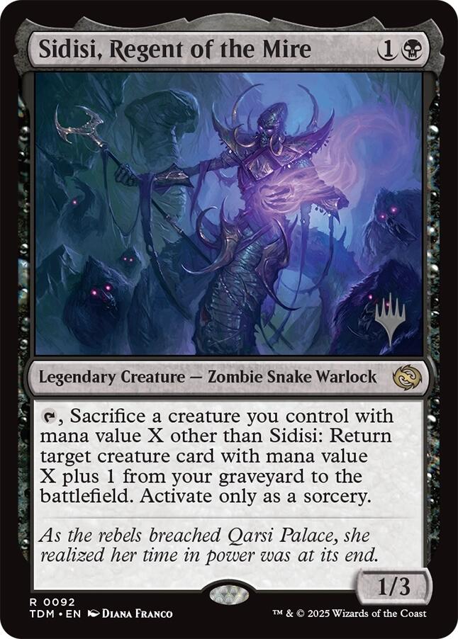 Sidisi, Regent of the Mire (Promo Pack) [Tarkir: Dragonstorm Promos] Magic: The Gathering