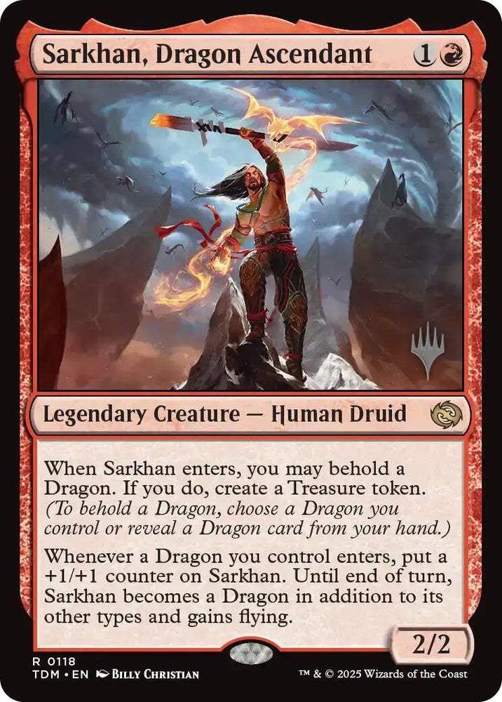Sarkhan, Dragon Ascendant (Promo Pack) [Tarkir: Dragonstorm Promos] Magic: The Gathering