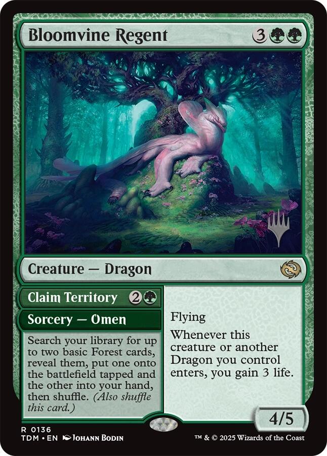 Bloomvine Regent (Promo Pack) [Tarkir: Dragonstorm Promos] Magic: The Gathering