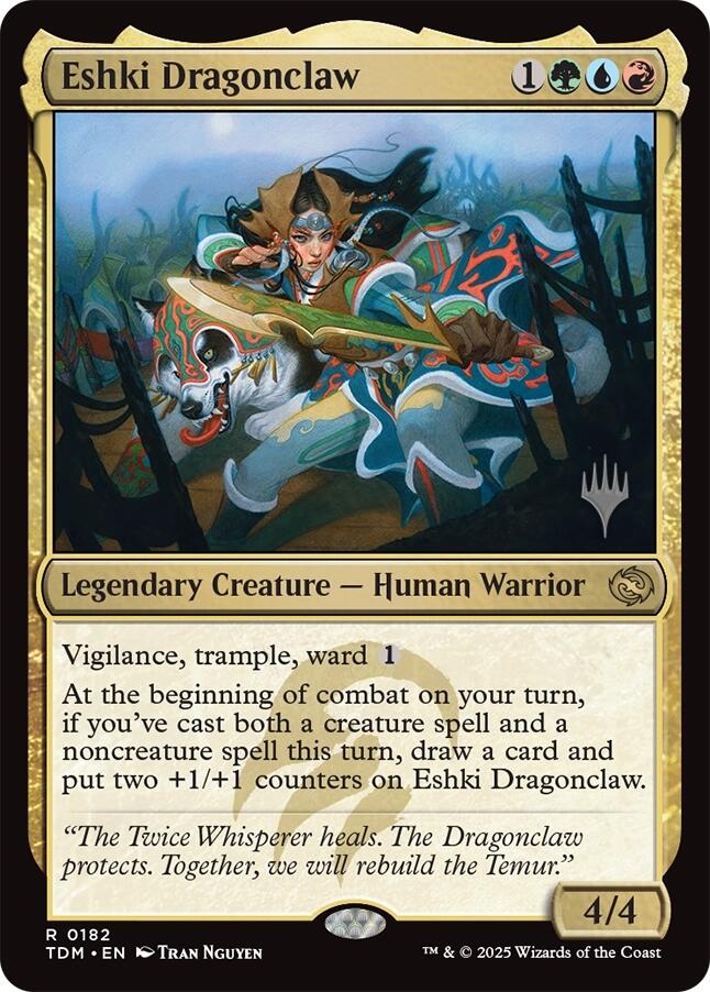 Eshki Dragonclaw (Promo Pack) [Tarkir: Dragonstorm Promos] Magic: The Gathering