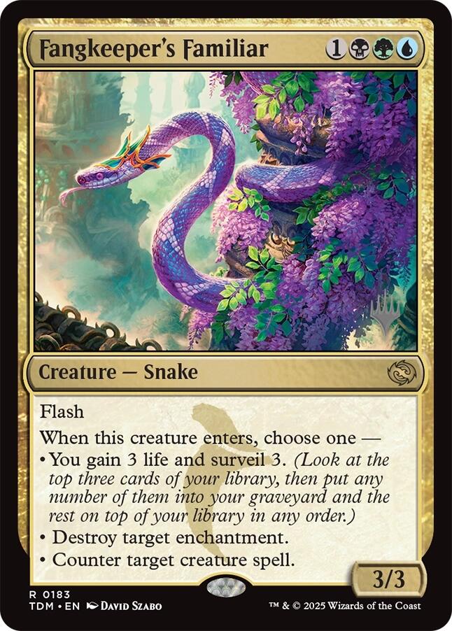 Fangkeeper's Familiar (Promo Pack) [Tarkir: Dragonstorm Promos] Magic: The Gathering