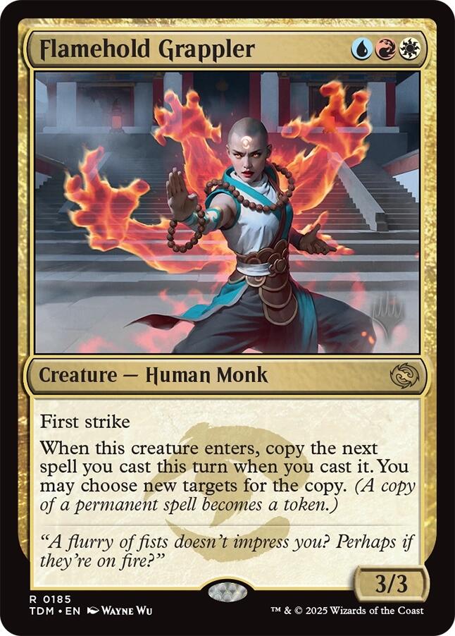 Flamehold Grappler (Promo Pack) [Tarkir: Dragonstorm Promos] Magic: The Gathering