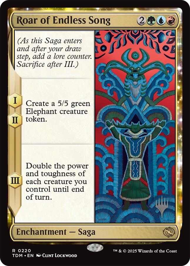 Roar of Endless Song (Promo Pack) [Tarkir: Dragonstorm Promos] Magic: The Gathering
