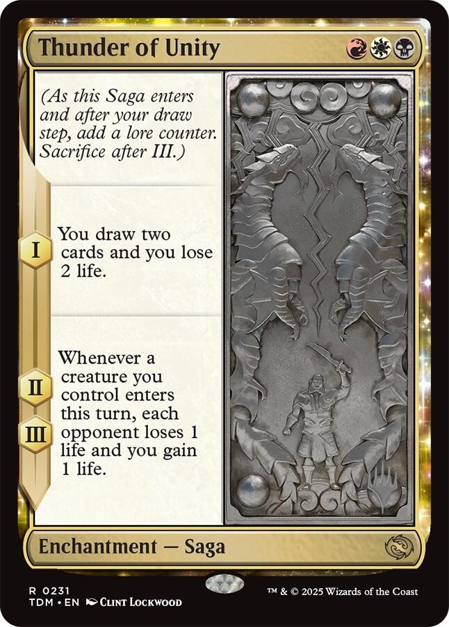 Thunder of Unity (Promo Pack) [Tarkir: Dragonstorm Promos] Magic: The Gathering