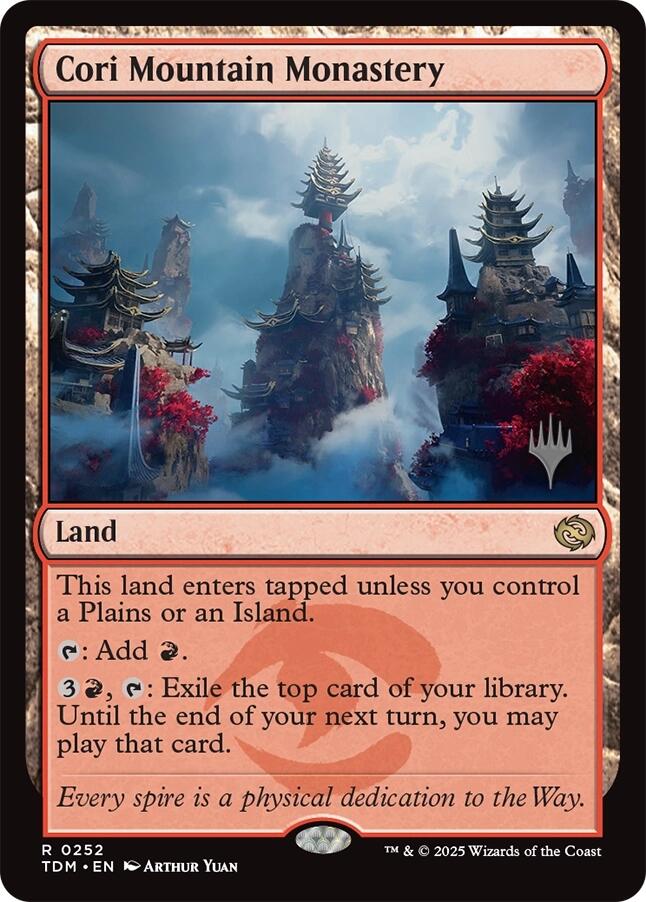 Cori Mountain Monastery (Promo Pack) [Tarkir: Dragonstorm Promos] Magic: The Gathering