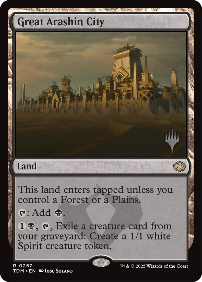Great Arashin City (Promo Pack) [Tarkir: Dragonstorm Promos] Magic: The Gathering