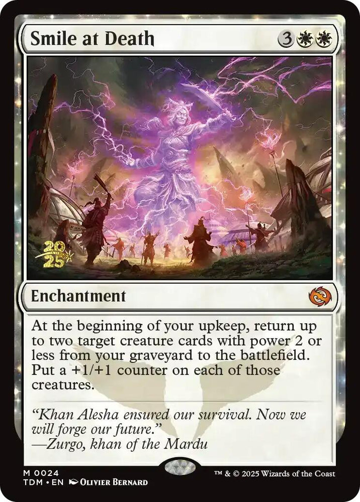 Smile at Death [Tarkir: Dragonstorm Prerelease Promos] Magic: The Gathering