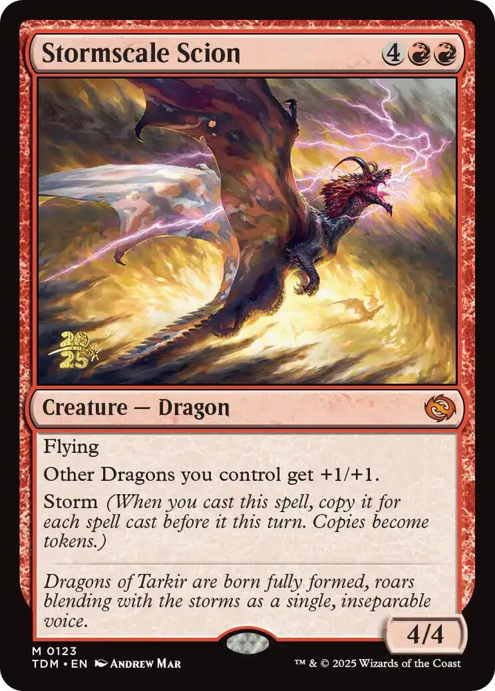 Stormscale Scion [Tarkir: Dragonstorm Prerelease Promos] Magic: The Gathering
