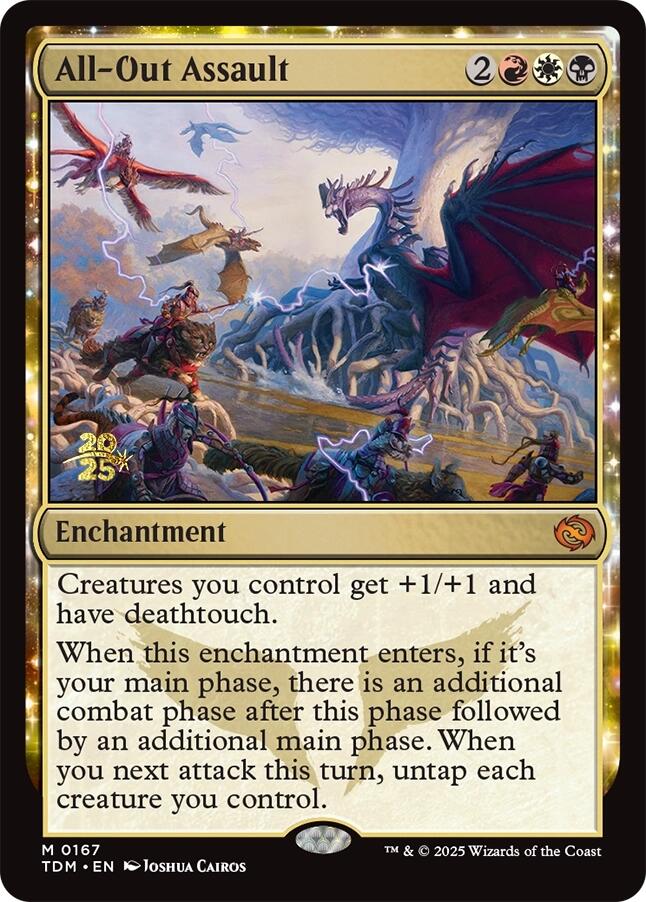 All-Out Assault [Tarkir: Dragonstorm Prerelease Promos] Magic: The Gathering