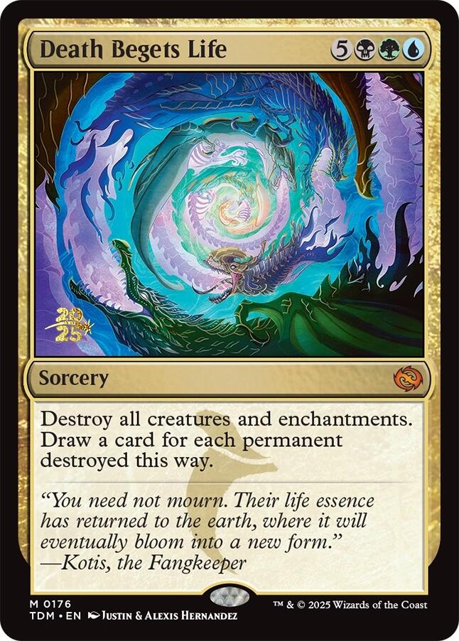 Death Begets Life [Tarkir: Dragonstorm Prerelease Promos] Magic: The Gathering