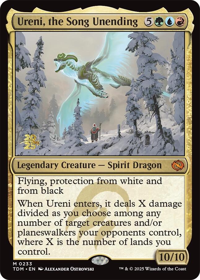 Ureni, the Song Unending [Tarkir: Dragonstorm Prerelease Promos] Magic: The Gathering